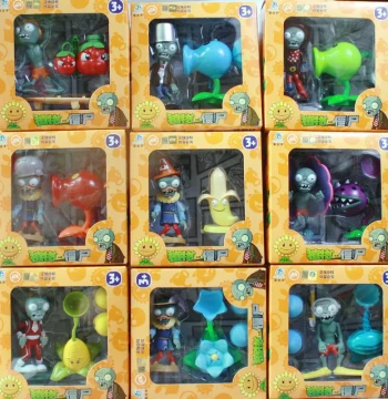 Plants vs. Zombies Ice Melon Pult Toy for Kids: Guard Giant Zombie, Ice/Fire Peashooter Figures