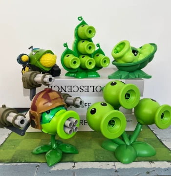 Plants vs. Zombies Toys - Single Corn Cannon, Machine Gun Peashooter, Pea Pod, Triple Mortar