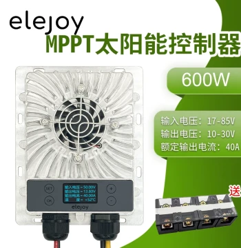 600W MPPT Solar Charge Controller 40A 10-30V Adjustable OLED Display Smart Fan Photovoltaic