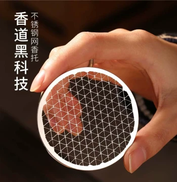 Coil Incense Rack Stick Incense Lying Incense Box Fireproof Cotton Incense Burner Pad Stainless Steel Incense Net Incense Burner Fireproof Net Pad Coil Tray Incense Holder