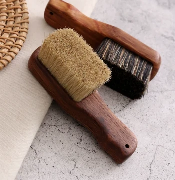 Collectible Brush Boar Bristle Brush for Walnut, Vajra Bodhi, Monkey Head Patina Coloring and Care, Hard Bristle Mini Bristle Brush