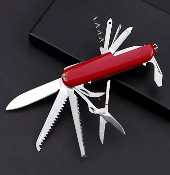 Eleven-Function Swiss Multi-Purpose Stainless Steel Knife Multi-Function Combination Pocket Knife Outdoor Folding Knife Gift Cutlery