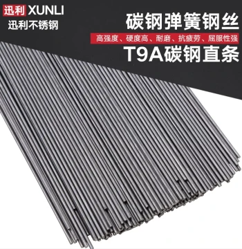 T9A Carbon Spring Steel Straight Wire, High-Carbon Hard Steel Wire, Manganese Spring Steel, Diameters 0.7–10mm, Custom Processing Available