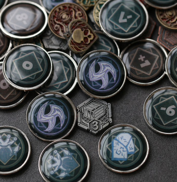 [Mo Yu Games] Mansions of Madness Card Game Season 1, Board Game Accessories Special Metal Tokens