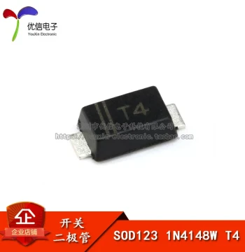 SMD 1N4148W Switching Diode, 1206/SOD-123 Package, Marking T4, 150mA 75V (Pack of 10)