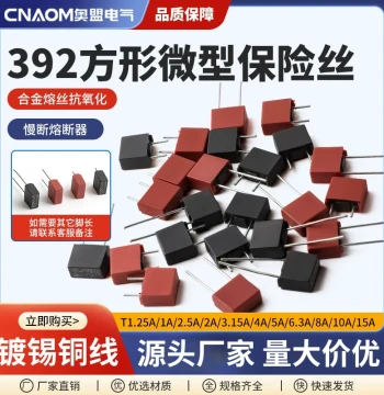 392 Square Fuse 250V Slow-Blow T 1A 2A 3.15A 4A 5A 6.3A 8.5*4