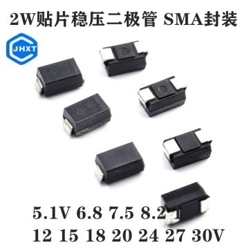 2W SMD Zener Diode 5.1V/6.8V/7.5V/8.2V/9.1V/10V/12V/15V/18V/24V/30V