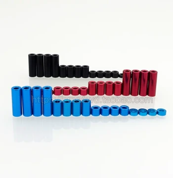 DIY Tamiya 4WD Car Parts: Electroplated Color Guide Wheels, Aluminum Tubes 1.5/3/6/12mm, Screws, Cylindrical Sleeves