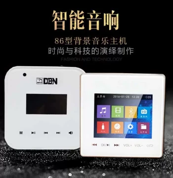 Smart Bluetooth Background Music Host System Set for Hotels and Homes Including Player Amplifier Switch Panel Type 86 Controller