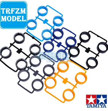 Tamiya Mini 4WD Parts 95686 15534 - Orange Medium Diameter Tires, Black Super Hard/Soft Tires Sold Separately