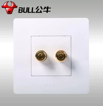 BULL 2-Port Speaker Socket Dual Audio Socket Single-Position Speaker Socket G07T106