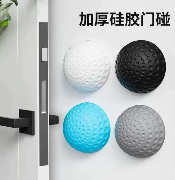 New No-Drill Silicone Door Stopper: Buffer Pad for Bathroom/Bedroom Handles, Anti-Collision Door Blocker