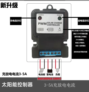 6V 12V 3.7V 7.4V 11.1V 3.2V 6.4V 12.8V Solar Charge Controller with Adjustable Multi-Mode Discharge