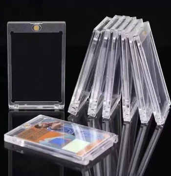 35pt Strong Magnetic Card Brick, Transparent Card Sleeve for Star Card Collection, Acrylic Display Stand, Pokemon Card Storage Sleeve