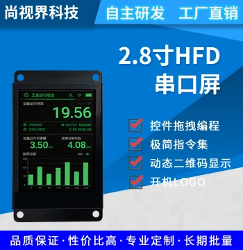 Shangshijie HF Series 2.8-inch TN Serial Screen LCD Display Full Iron Frame Sturdy Structure Industrial Dedicated Screen