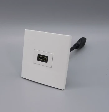Wired Single-Gang Wired Direct-Plug Multimedia Audio/Video Wall Socket