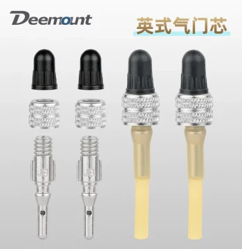 Vintage Bicycle Tire English Valve Core with Copper Nickel-Plated Compression Cap - Compatible with English Valves and Wheelchair Tires