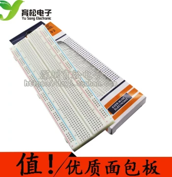 Breadboard MB-102, Experimental Board with Red and Blue Wires, Universal Connection Board for Prototyping