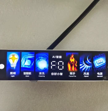 Universal Range Hood Mainboard, Model 53#, Three-Speed Cleaning with Voice Control, Color Touch Screen, Smart Switch and Control Board