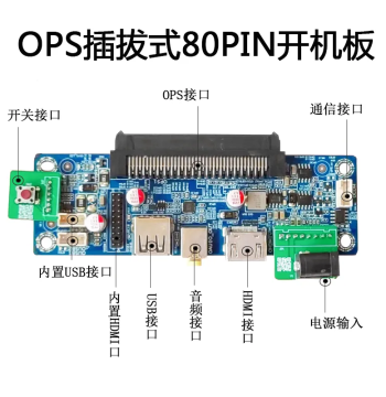Teaching Machine OPS Computer Boot Board Honghe Hisense etc. OPS Computer Adapter Board 80-Pin Adapter Socket