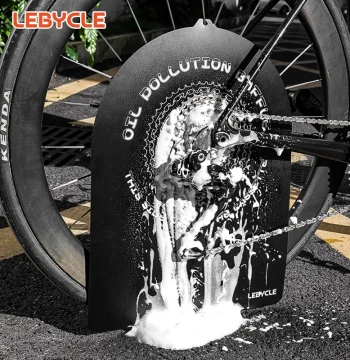 LeBycle Disc Brake Rotor Guard for Mountain/Road Bikes - Chain & Cassette Cleaning Splash Shield to Prevent Oil Contamination
