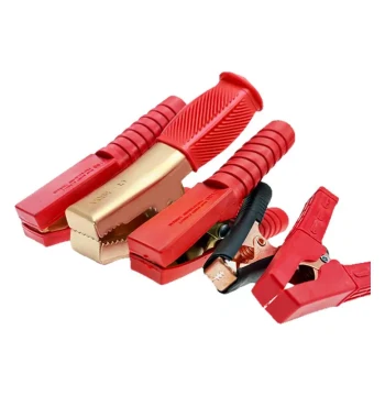 Car Battery Clamp Jumper Cable Pure Copper Thickened Heavy-Duty Alligator Clip Battery Boost Connection Connector Small Size
