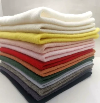 Wool Felt Sheets and Filling Wool for Needle Felting DIY Wet Felting Semi-Finished Embroidery Base Soft Fabric