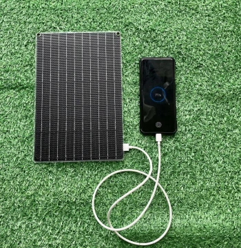 30W Monocrystalline Solar Charging Panel Outdoor Power Supply Portable Foldable Mobile Phone Power Bank Fast Charging Photovoltaic Battery