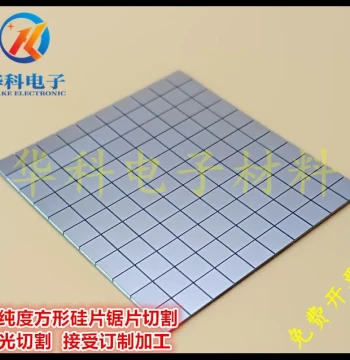 Square Silicon Wafer XPS Coated Single-Side Polished Cut AFM Single Polish Lab SEM Scanning Electron Microscope Monocrystalline Silicon