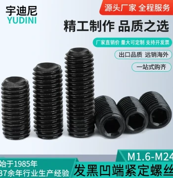Grade 12.9 Cup Point Socket Set Screws Grub Screws Dog Point Set Screws Headless Flat End 1.6 M2 M3 M4 M5 M8-24