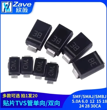 Surface Mount TVS Diode SMF/SMAJ/SMBJ 5.0A 6.0 12 15 18 24 28 30CA Bidirectional/Unidirectional