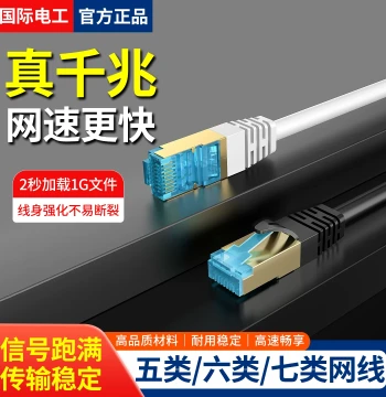 Gigabit Cat6 Ethernet Cable for Home Use, Super Cat5/Cat6, 10-Gigabit Router/Computer Broadband Connection, 10m Pre-made Cable