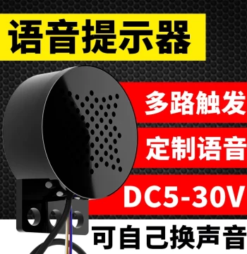 Custom Recording 4-Channel Broadcast Prompt Controller with Horn, Access Control Switch Trigger Alarm 5~30V