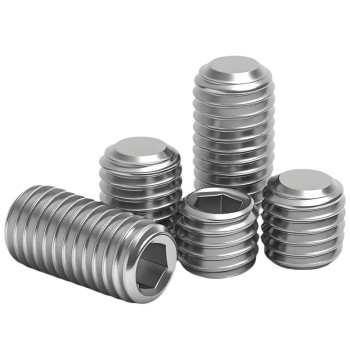 304/201 Stainless Steel Flat Point Set Screw M2 M2.5 M3 M4 M10 M12 Hex Socket Headless Grub Screw