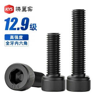 Grade 12.9 Fully Threaded Socket Head Screws, High-Strength Cup Head Bolts, Full-Thread Cylinder Head Screws M5 M6 M8 M30