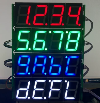 1-inch/1.8-inch/2.3-inch/3-inch Digital Tube Module, Static Drive, High Brightness, Cascadable, Wide Voltage Support