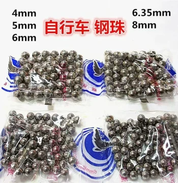 Bicycle Steel Ball Bearings - Hub Balls for Front, Middle, and Rear Axles (3/4/5/6mm) for Mountain and Kids' Bikes