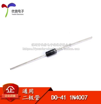 IN4007 1N4007 Through-Hole Rectifier Diode 1A/1200V Premium Quality (100 Pieces)