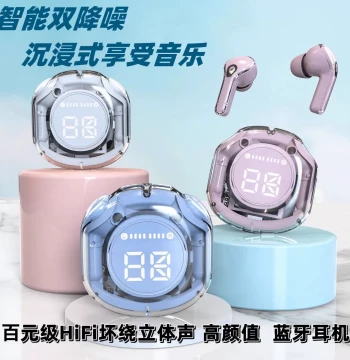 2025 New Bluetooth Earphones Wireless Noise Cancelling High Sound Quality High Aesthetics Compatible with Apple Android Universal