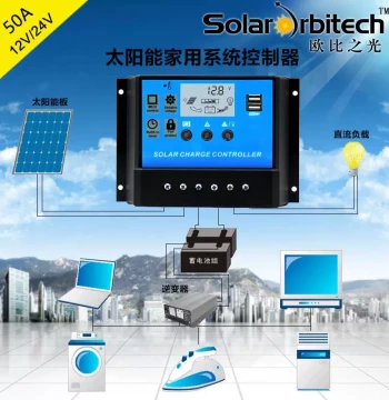 Solar Controller 12V 24V 50A 60A High-Power Home Solar Power Generation Controller