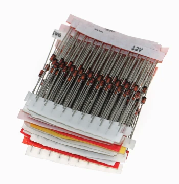 260 Pieces 26 Voltages 1W Zener Diode Kit (3.3V-39V) 1 Watt Zener Diode Component Pack