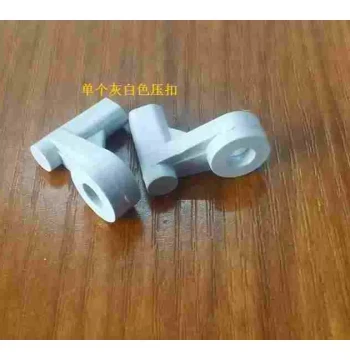 High-Temperature Resistant Reflow Fixture: No. 2 Pressure Clip, White Insulated Flat-Head Clamp, 2# White Round-Head Clamp