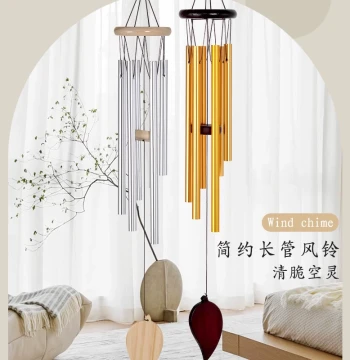 Fresh and Healing Style Wind Chime Ornament, Chinese Style Door Bell, Small Balcony Hanging Decor, Birthday Gift for Girls
