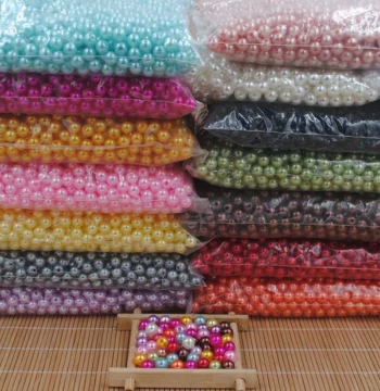 Peel-Resistant 4-12mm Imitation Pearls for DIY Crafts: Loose Beads and Accessories in Multiple Colors