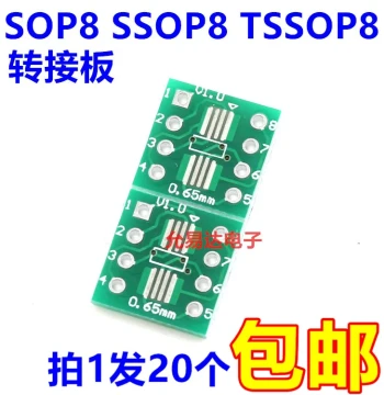 SOP8 SSOP8 TSSOP8 SMD to DIP Adapter Board, Pin Pitch 0.65/1.27mm