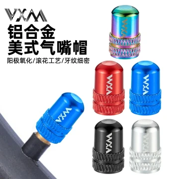 Mountain & Road Bike Schrader Valve Caps, Aluminum Alloy Tire Valve Core Dust Covers, CNC Machined Accessories