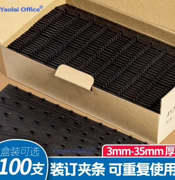 A4 Binding Combs for Loose-Leaf Binders - 10-Hole Plastic Strips (3mm/5mm) for Tender Documents, Reports, and Binders; Black, Blue, White Snap-On Removable Strips