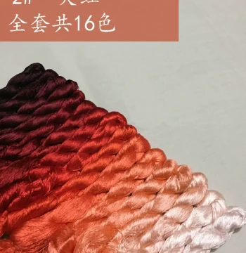 No. 2 Large Spool Red Series Bright Red Silk Embroidery Thread Embroidery Silk Thread Su Embroidery Thread Common Colors Silkworm Baby