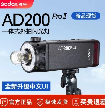 Godox AD200Pro II Generation Flash Pocket On-Location Light Portrait Wedding Portable Fill Light Outdoor Photography Lamp