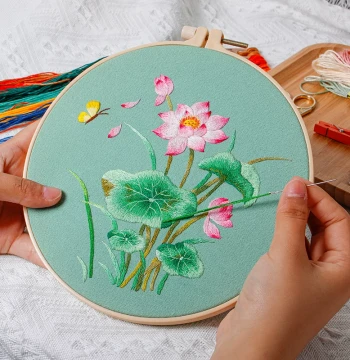 Embroidery DIY Handmade European 3D Embroidery Kit Clothing Embroidery Chinese Style Su Embroidery Beginner Ancient Style Intangible Cultural Heritage